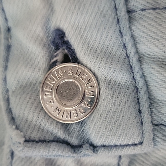 &DENIM acid washed denim mini skirt sz 4 - Picture 4 of 4